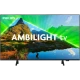 Philips 85PUS8309 Ultra HD 4K LED televizyon, ekranda AMBILIGHT TV logosu ve canlı manzara görünümü
