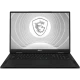 MSI CreatorPro X18 HX A14VKSG-481TR gri iş ve ofis laptopu ekranında ejderha logosu bulunan ön görünüm
