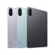 Redmi Pad 2 gri tablet; 4 GB RAM, 128 GB depolama kapasitesi, arka kamera görünümlü üç renkli seçenekler
