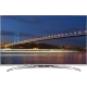 Vestel 47PF9090 Full HD LED televizyon, gece köprüsü manzarası gösteren ekran ve kavisli ayak tasarımı