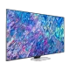 Samsung 85QN85B Ultra HD 4K QLED televizyon; genel renk, renkli ekranda şık düz ekran görünümü.