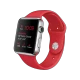 Apple Watch 38 mm gümüş paslanmaz çelik kasalı, PRODUCT RED spor kordonlu akıllı saat