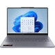 Lenovo IdeaPad 5 83KR000FTRA19 2'si 1 arada gri laptop, önden açık konumda ana ürün görünümü