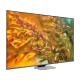 Samsung 55Q80D Ultra HD 4K QLED televizyon, genel renkli modern tasarımda canlı renkli ekran görüntüsü
