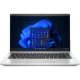HP EliteBook 640 G9 81M83AA gümüş renk ultrabook laptop, ön görünümde açık ekranıyla.