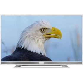 Arçelik A40-LW-5433 Full HD LED TV, ekranda kartal görüntüsü ve gümüş renkli ince çerçeve