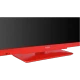 Vestel 22F8510K Full HD LED televizyon, siyah ekranlı ve kırmızı ayaklı tasarım