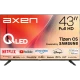 Axen AX43QFMLN-T08I 43 inç Full HD QLED Tizen OS televizyonun önden görünümü