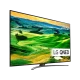 LG 86QNED816QA Ultra HD 4K QNED TV ekranında canlı manzara görüntüsü; genel renk tasarım