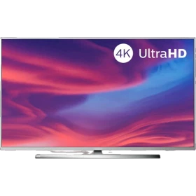 Philips 65PUS7354 Ultra HD 4K LED televizyon, canlı renklerle ekranında 4K Ultra HD logosu görünüyor