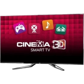 LG 55LM960V Full HD FHD LED televizyon, ekranda Cinema 3D Smart TV arayüzü görünüyor