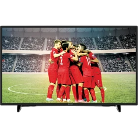 Arçelik A49L 8740 5B Ultra HD 4K LED TV, futbolcuların stadyumdaki kutlamasını gösteriyor