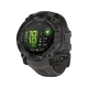 Gri Garmin Instinct 3 AMOLED 50mm aktivite saati, renkli ekranı ve dayanıklı kordonuyla önden görünüm