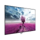Vestel 49UD9280 Ultra HD 4K LED televizyon, pembe ağaç manzaralı ekranıyla açılı görünümde