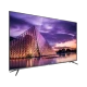 Axen AX75LEDM-W02M Ultra HD 4K LED televizyon, Louvre Müzesi manzaralı siyah ekran tasarımı