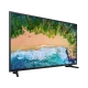 Samsung 65NU7090 Ultra HD 4K LED televizyon, genel siyah tasarım; canlı manzara görüntüsü ekranda görünüyor.