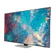 Samsung 55QN85A Ultra HD 4K QLED televizyon, canlı renkler ve keskin görüntü sağlayan siyah ekran tasarımı