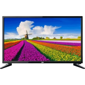 Beko B24L 5845 4B HD Ready HD TV, siyah çerçeveli televizyon ve renkli kır manzarası ekranı