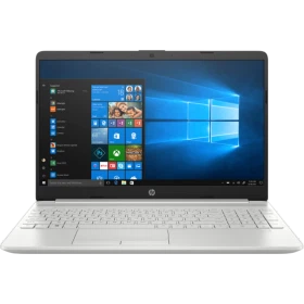 HP 15 dw4000nt 71V44EA iş ve ofis laptopu gümüş renk, Windows arayüzlü ekran görünümü.