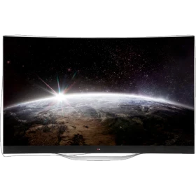 LG 77EG9700 Ultra HD 4K OLED televizyon; uzay temalı ekran görüntüsüyle vitrin ürünü, genel renk