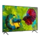 Grundig 98 GHQ 9501 Ultra HD 4K LED televizyon, siyah çerçevede iki renkli beta balığı görüntüsü