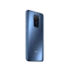 Xiaomi Redmi Note 9 mavi akıllı telefonun arka yüzü, dörtlü kamera modülü ve parmak izi okuyucu detayı