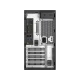 Dell Precision T3630 E-2146G masaüstü bilgisayarın siyah kasa arka paneli ve bağlantı noktaları