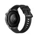 Huawei Watch GT 6 Siyah 46mm akıllı saatin siyah kayışlı arka ve sensör detayları