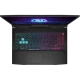 MSI Katana A15 AI B8VG-434XTR siyah oyuncu laptop klavye RGB aydınlatmalı, açık ekran görünümü
