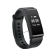 Huawei TalkBand B2 siyah akıllı bileklik, kavisli ekranı ve ayarlanabilir kayışıyla önden görünür.