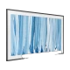 Samsung 65LS03HW Ultra HD 4K QLED TV, ince çerçeveli ve mavi manzara ekranı ile önden görünüm, genel renk
