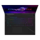 Asus ROG Strix G18 2025 G814PP-S9045 siyah oyuncu laptop klavye ve RGB ışıklarıyla önden görünüm