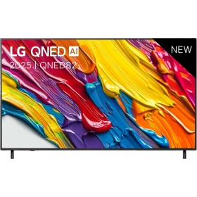 LG 55QNED82A6B Ultra HD 4K QNED TV, canlı renkli ekran görüntüsüyle vitrin modeli, genel renk