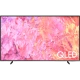 Samsung 50Q67C Ultra HD 4K QLED televizyon ekranında QLED logosu görünen vitrin görseli