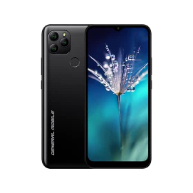 General Mobile GM 21 siyah akıllı telefon, ön ekran ve arka yüzüyle çoklu kamera tasarımıyla görünüm