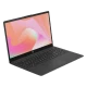 HP 15-fc0001nt 7P6K2EA siyah iş ve ofis laptopu, klavye açık ve canlı ekran görüntüsü önde görülüyor
