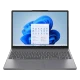 Lenovo IdeaPad Slim 3 83K100Q0TR FR52 gri iş ve ofis laptopu, açık kapaklı ön görünüm