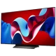 LG OLED77C46LA Ultra HD 4K OLED televizyon, canlı renklerle soyut desenli ekran görüntüsü, genel renk