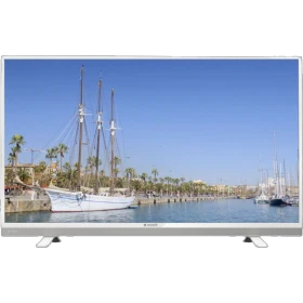 Arçelik A55 LW 8477 Full HD LED TV, marina manzarası gösteren geniş ekranlı televizyon