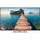 Vestel 55UD9281 Ultra HD 4K LED televizyon, ahşap iskele manzarası gösteren siyah ekranlı model
