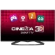 LG 55LA660S Full HD LED televizyon; kırmızı Cinema 3D Smart TV arayüzü ekranda görünüyor.