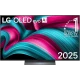 LG OLED55C54LA Ultra HD 4K OLED televizyon, canlı renkli desenli ekran ile vitrin görünümü