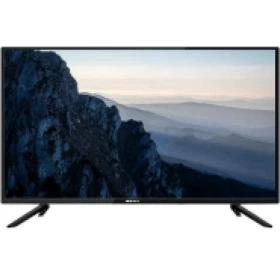 Sunny SN39LEDM502 HD Ready HD TV, siyah çerçeveli televizyonun manzara ekranı ve ayakları önden görünür.