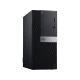 Dell OptiPlex 5070 siyah masaüstü bilgisayar kasası, ön paneli ve bağlantı noktalarıyla birlikte görünür halde