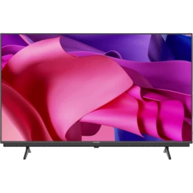 Arçelik A65 C 885 A Ultra HD 4K LED televizyon, renkli ekranı ve siyah çerçevesiyle önden görünüm