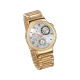 Huawei Watch Gold Altın akıllı saat, altın metal kordonlu ve Roma rakamlı beyaz yuvarlak kadranlıdır.