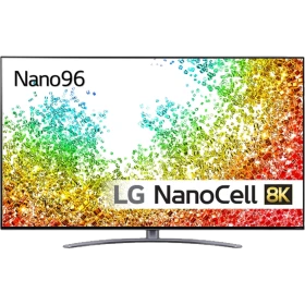 LG 55NANO966PA Ultra HD 8K LED televizyon, NanoCell ekrana sahip canlı renkli vitrin görünümü