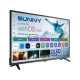 Sunny SN43QAL540 Full HD FHD TV, siyah çerçeveli ekranında webOS Hub arayüzü ve uygulamalar gösteriliyor