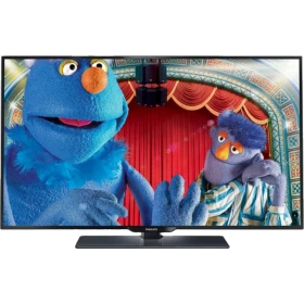 Philips 50PFK4509 Full HD LED televizyon, ekranda canlı kukla sahnesi; genel renkli vitrin görünümü