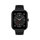 Honor Choice Watch siyah akıllı saat, siyah kordonu ve saat ekranı önden görünür.